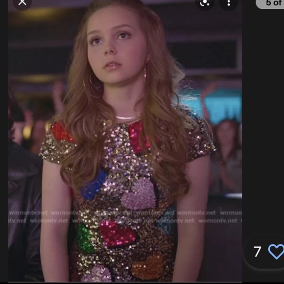 Alice + Olivia Gold Heart Sequin Mini Dress, Size 4, Brand New - Picture 6 of 15